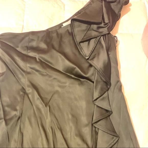 Black one shoulder Calvin Klein cocktail dress - Picture 8 of 9